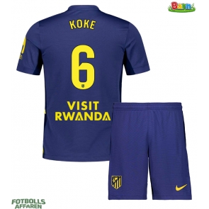 Atletico Madrid Koke #6 Bortaställ Barn 2025-26 Kortärmad (+ Korta byxor)